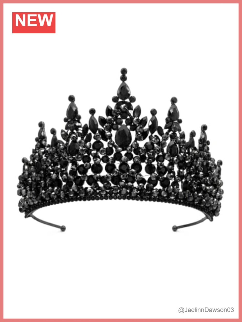 QXMYOO 4" Tall Pageant Tiara Alloy Crystal Rhinestone Headband for Women
